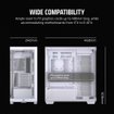 Imagen de GABINETE CORSAIR 3500X MID TOWER ATX WHITE CC-9011277-WW VIDRIO TEMPLADO