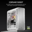 Imagen de GABINETE CORSAIR 5000T MID TOWER ATX WHITE CC-9011301-WW VIDRIO TEMPLADO