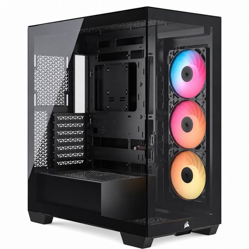 Imagen de GABINETE CORSAIR 3500X RS-R ARGB BLACK MID TOWER ATX CC-9011322-WW