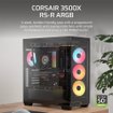 Imagen de GABINETE CORSAIR 3500X RS-R ARGB BLACK MID TOWER ATX CC-9011322-WW