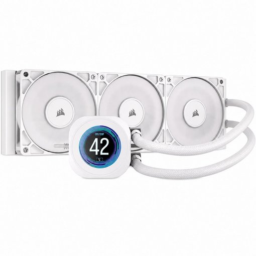 Imagen de WATER COOLER CORSAIR NAUTILUS 360 RS LCD WHITE 360MM CW-9061034-WW