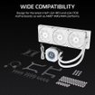 Imagen de WATER COOLER CORSAIR NAUTILUS 360 RS LCD WHITE 360MM CW-9061034-WW