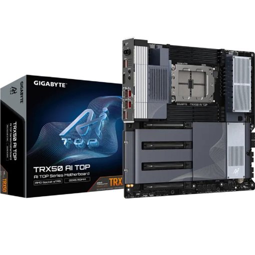 Motherboard Gigabyte TRX50 AI TOP Rev. 1.1 para AMD Ryzen Threadripper sTR5 con DDR5 ECC y PCIe 5.0