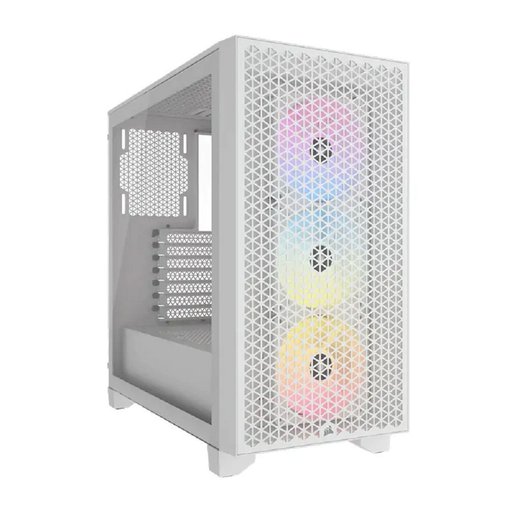 Imagen de GABINETE CORSAIR 3000D RGB AIRFLOW WHITE ATX CC-9011256-WW