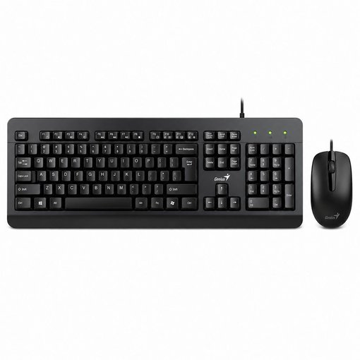 Imagen de COMBO GENIUS KM-160 TECLADO Y MOUSE USB 1200 DPI NEGRO