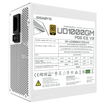Imagen de FUENTE GIGABYTE UD1000GM PG5 V2 ICE 1000W 80 PLUS GOLD ATX 3.1 PCIE 5.1 MODULAR BLANCA