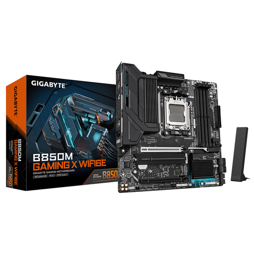 Imagen de MOTHERBOARD GIGABYTE B850M GAMING X WIFI 6E AM5 DDR5 MICRO ATX