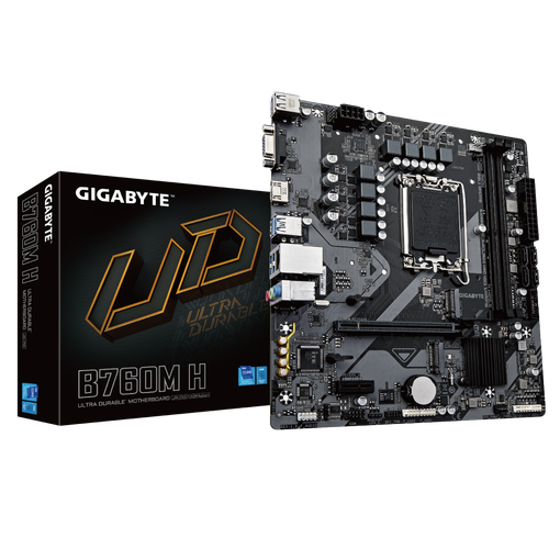 Imagen de MOTHERBOARD GIGABYTE B760M H LGA1700 DDR5 MICRO ATX