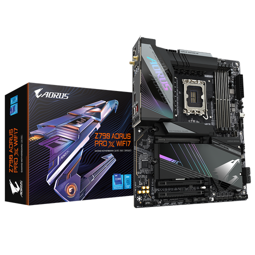 Imagen de MOTHERBOARD GIGABYTE Z790 AORUS PRO X WIFI7 LGA1700 DDR5 ATX