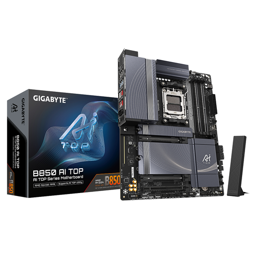 Imagen de MOTHERBOARD GIGABYTE B850 AI TOP AMD AM5 DDR5 ATX WIFI 7