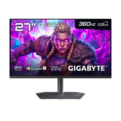 Monitor GIGABYTE MO27Q3 27 pulgadas QD-OLED QHD 360Hz gaming