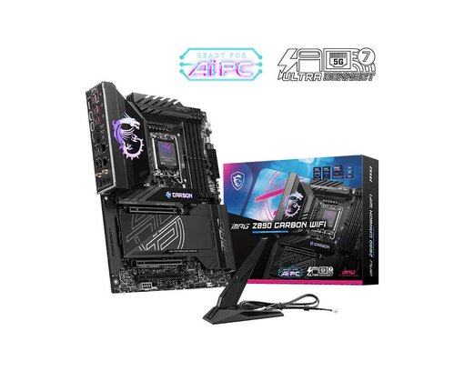Imagen de MOTHERBOARD MSI MPG Z890 CARBON WIFI LGA1851 DDR5 ATX WIFI 7