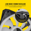 Imagen de FAN COOLER CORSAIR ICUE QL120 RGB 120MM PWM BLACK 3 PACK CO-9050098-WW