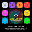 Imagen de FAN COOLER CORSAIR ICUE QL120 RGB 120MM PWM BLACK 3 PACK CO-9050098-WW