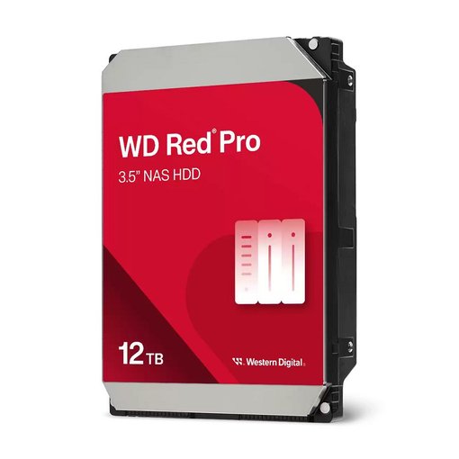 Imagen de DISCO DURO WESTERN DIGITAL WD RED PRO 12TB 3.5" SATA 6GB/S 7200RPM CMR NAS