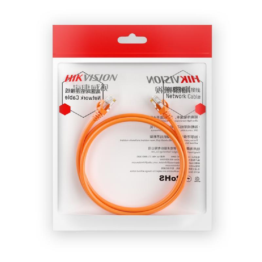 Imagen de PATCH CORD HIKVISION CAT6 U/UTP 1M 24AWG COBRE RJ45 DS-1NP6UEC0