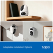 Imagen de CÁMARA TP-LINK TAPO C245D DOBLE LENTE 2K 3MP PAN/TILT WIFI VISIÓN NOCTURNA IA