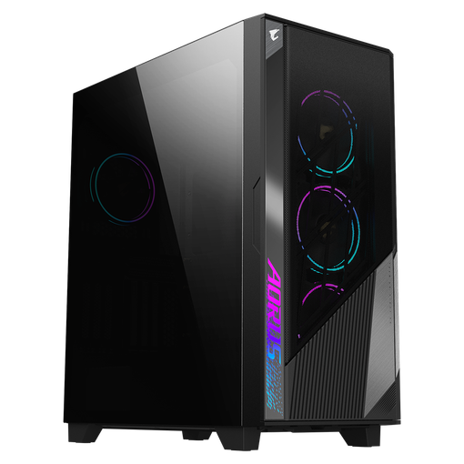 Imagen de GABINETE GIGABYTE AORUS C500 GLASS E-ATX ARGB 4 FAN VIDRIO TEMPLADO BLACK GB-AC500G-ST