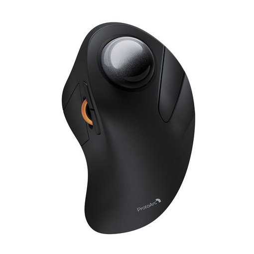 Mouse Trackball ProtoArc EM03 — diseño ergonómico, trackball de 34 mm, conectividad inalámbrica dual y botones programables