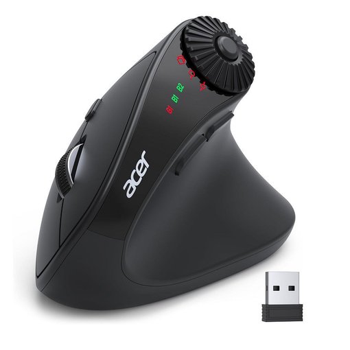 Mouse Acer M703 — diseño ergonómico, sensor óptico de alta precisión, 5 botones programables y conectividad USB