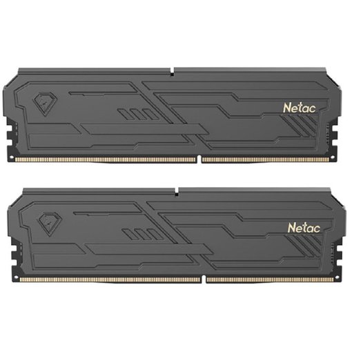 Memoria DDR5 Netac Shadow III 32GB (2x16) NTSHD5P56DP‑32K — kit de alto rendimiento con disipador de aluminio negro y velocidad de 5600MHz