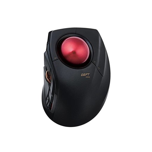Mouse Trackball Elecom Deft Pro M‑DPT1MRXBK — diseño ergonómico, trackball de 34 mm, conectividad múltiple y botones programables