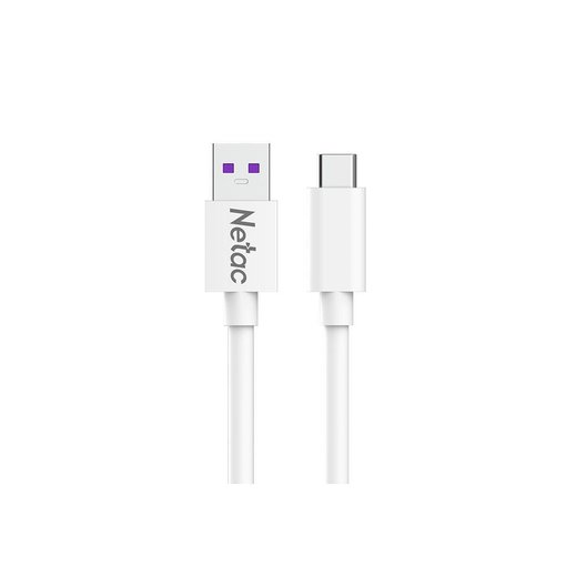 Cable Netac AC11WHCN USB‑C a USB‑C — carga rápida PD60W y transferencia de datos 480Mbps, construcción reforzada y conectores metálicos