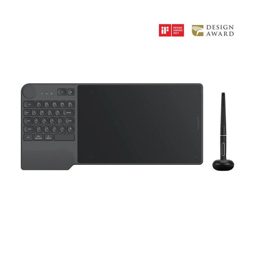 Imagen de TABLETA GRAFICA HUION INSPIROY KEYDIAL KD200 BLUETOOTH 8192 NIVELES TECLADO DIAL