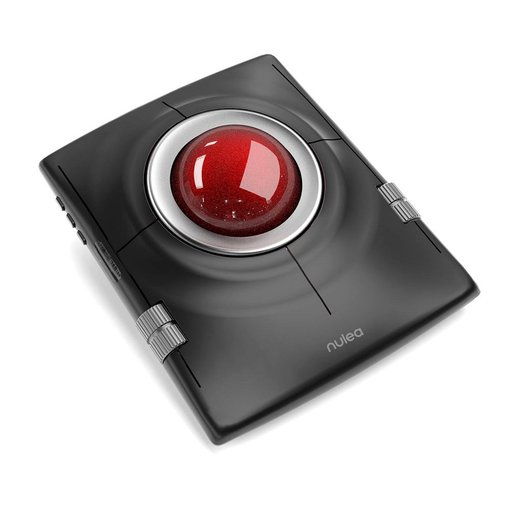 Imagen de MOUSE TRACKBALL NULEA INALAMBRICO ERGONOMICO BLUETOOTH 2.4GHZ DPI AJUSTABLE H02DD