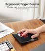 Imagen de MOUSE TRACKBALL NULEA INALAMBRICO ERGONOMICO BLUETOOTH 2.4GHZ DPI AJUSTABLE H02DD