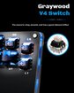 Imagen de ARCADE CONTROLLER HAUTE42 B16 LEVERLESS 16 BOTONES MECANICOS RGB HOT-SWAP PC PS4 SWITCH
