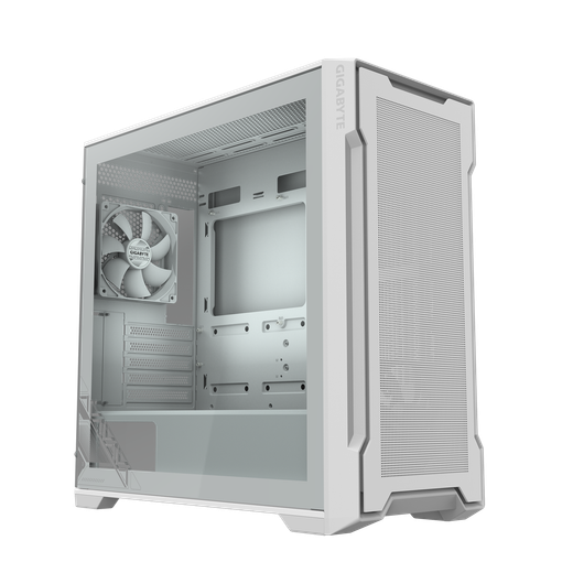 Imagen de GABINETE GIGABYTE C102 GLASS ICE M-ATX VIDRIO TEMPLADO 2 FAN 120MM WHITE GB-C102GI