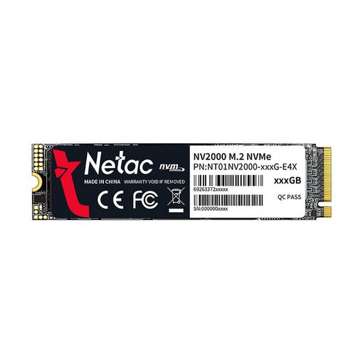 SSD NETAC NV2000 1TB M.2 2280 NVMe PCIe Gen3 x4 NT01NV2000-1T0-E4X