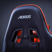 Imagen de SILLA GAMER GIGABYTE AORUS AGC310 ERGONOMICA RECLINABLE 160° 150KG BLACK ORANGE GP-AGC310