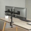 Imagen de SOPORTE BRATECK LDT66-C024 PARA 2 MONITORES 17" A 32" VESA 100X100 HASTA 9KG POR BRAZO