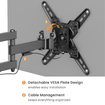 Imagen de SOPORTE BRATECK LDA40-223 PARA TV 13" A 43" ARTICULADO VESA 200X200 20KG