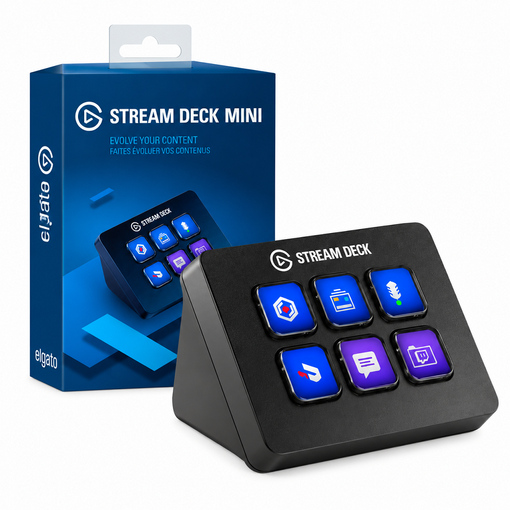 Imagen de STREAM DECK ELGATO MINI 6 TECLAS LCD PERSONALIZABLES USB 10GAI9901