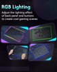 Imagen de ARCADE STICK GUILEKEYS GK-21 LEVERLESS 21 BOTONES RGB PC PS4 PS3 SWITCH