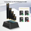 Imagen de DOCKING STATION SEINIKAY S30174P2 PARA 4 SSD M.2 NVME/SATA USB-C 10GBPS CON VENTILADOR