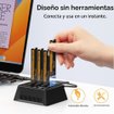 Imagen de DOCKING STATION SEINIKAY S30174P2 PARA 4 SSD M.2 NVME/SATA USB-C 10GBPS CON VENTILADOR
