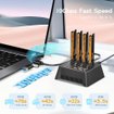 Imagen de DOCKING STATION SEINIKAY S30174P2 PARA 4 SSD M.2 NVME/SATA USB-C 10GBPS CON VENTILADOR