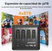 Imagen de DOCKING STATION SEINIKAY S30174P2 PARA 4 SSD M.2 NVME/SATA USB-C 10GBPS CON VENTILADOR