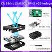 Imagen de RASPBERRY PI 5 SANOOV 4GB RAM STARTER KIT CON ACTIVE COOLER Y CASE ABS
