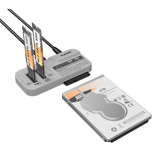 Imagen de CLONADOR MAIWO K10835N M.2 NVME/SATA 2.5/3.5 SSD HDD USB-C 10GBPS BIDIRECCIONAL