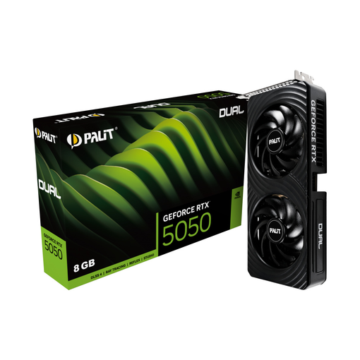 Imagen de TARJETA DE VIDEO PALIT GEFORCE RTX 5050 DUAL OC 8GB GDDR6 DLSS 4 PCIE 5.0
