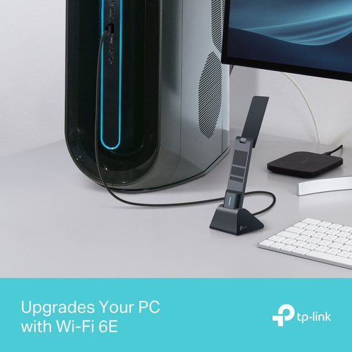 Imagen de TARJETA DE RED USB TP-LINK ARCHER TXE70UH AXE5400 WIFI 6E TRIBANDA ALTA GANANCIA
