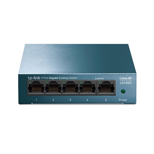 Imagen de SWITCH TP-LINK LS105G 5 PUERTOS GIGABIT 10/100/1000MBPS METAL