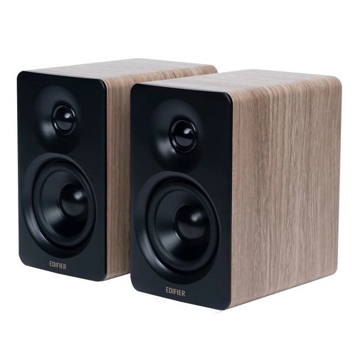 Parlante EDIFIER M60 Roble compacto, Hi‑Res, con woofer de aluminio y tweeter de seda