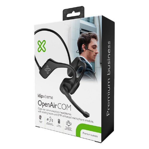 Auricular Klip Xtreme OpenAir COM KOE‑750BK inalámbrico negro con micrófono integrado