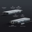 Imagen de HUB USB-C TP-LINK UH6120C 6 EN 1 HDMI 4K 60HZ GIGABIT PD 100W